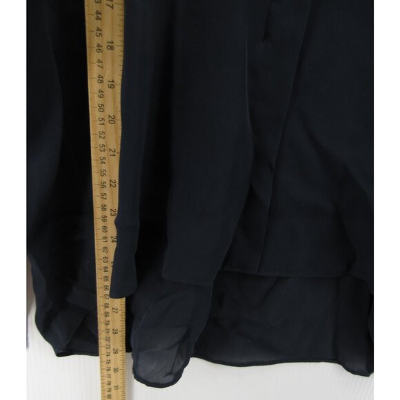 Vince Top 12 Silk Blouse Pullover Career Office Breathable Hi Low - Picture 4 of 10